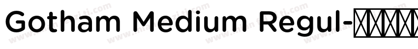 Gotham Medium Regul字体转换